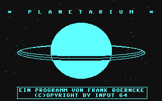 C64 GameBase Planetarium Verlag_Heinz_Heise_GmbH/Input_64 1985