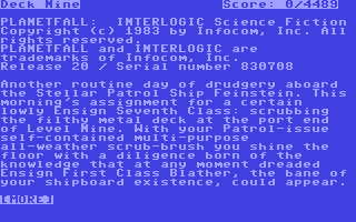 C64 GameBase Planetfall Infocom 1983