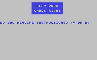 C64 GameBase Play_Your_Cards_Right (Public_Domain)