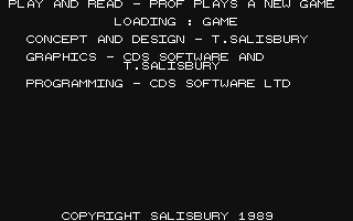 C64 GameBase Play_and_Read_-_Level_1_-_Learn_to_Read_with_Prof_-_Part_1_-_Prof_Plays_a_New_Game Prisma_Software 1989