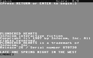 C64 GameBase Plundered_Hearts Infocom 1987