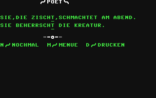 C64 GameBase Poet_-_Ein_Lyrik-Generator Multisoft 1985