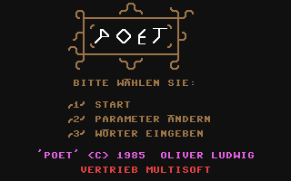 C64 GameBase Poet_-_Ein_Lyrik-Generator Multisoft 1985