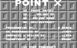 C64 GameBase Point_X Powersoft 1987
