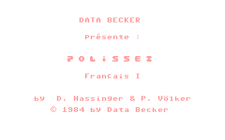 C64 GameBase Polissez_votre_Francais_I Data_Becker_GmbH 1984