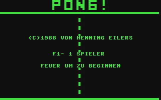 C64 GameBase Pong! Markt_&_Technik/Happy_Computer 1989