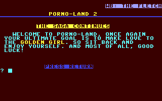 C64 GameBase Porno-Land_II_-_The_Saga_Continues