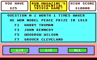 C64 GameBase Presidential_Trivia RUN 1988