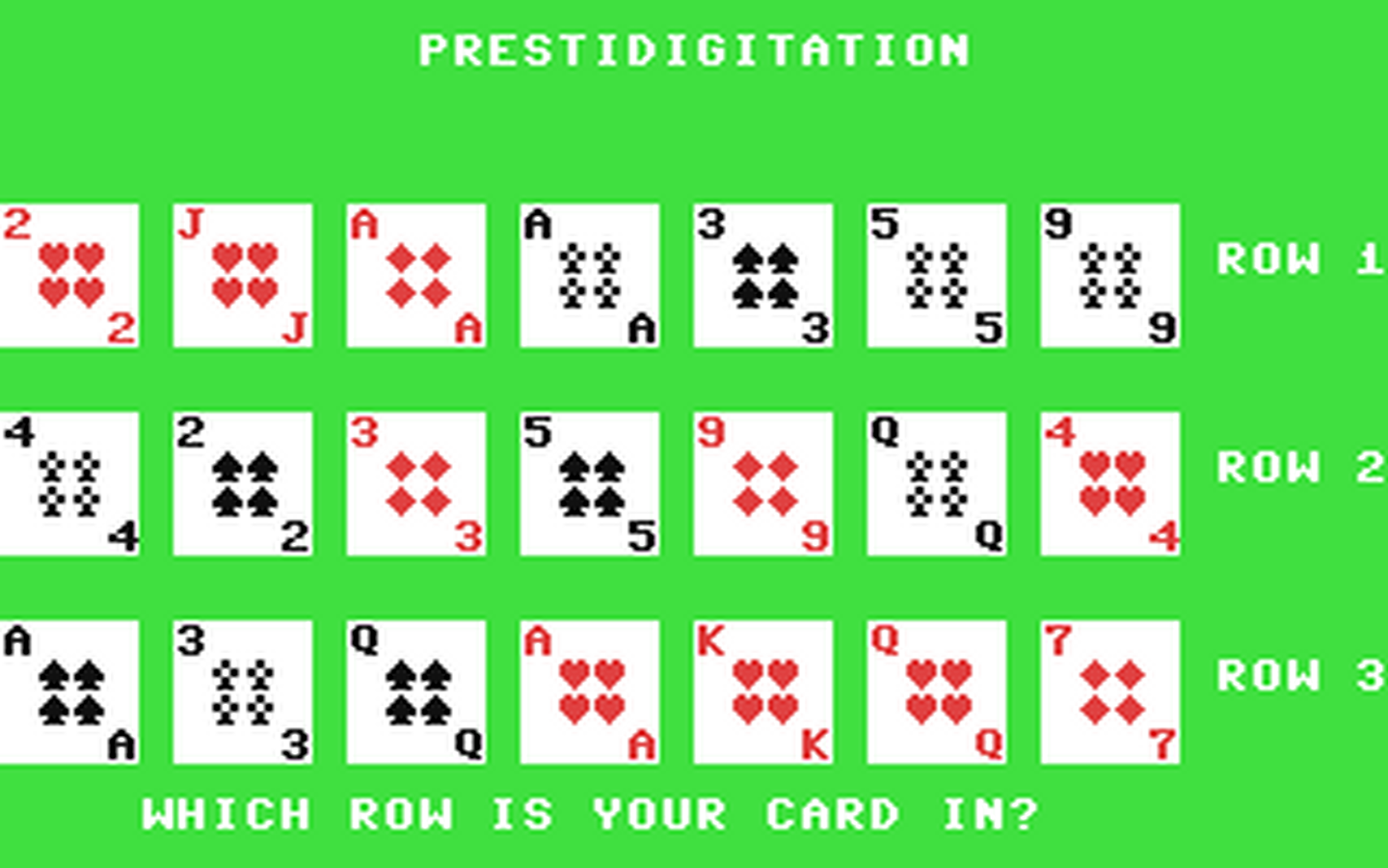 C64 GameBase Prestidigitation (Public_Domain) 1986