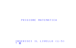 C64 GameBase Prigione_Matematica J.soft_s.r.l./Super 1985