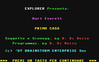 C64 GameBase Burt_Everett_-_Primo_Caso Edizioni_Hobby/Explorer 1987