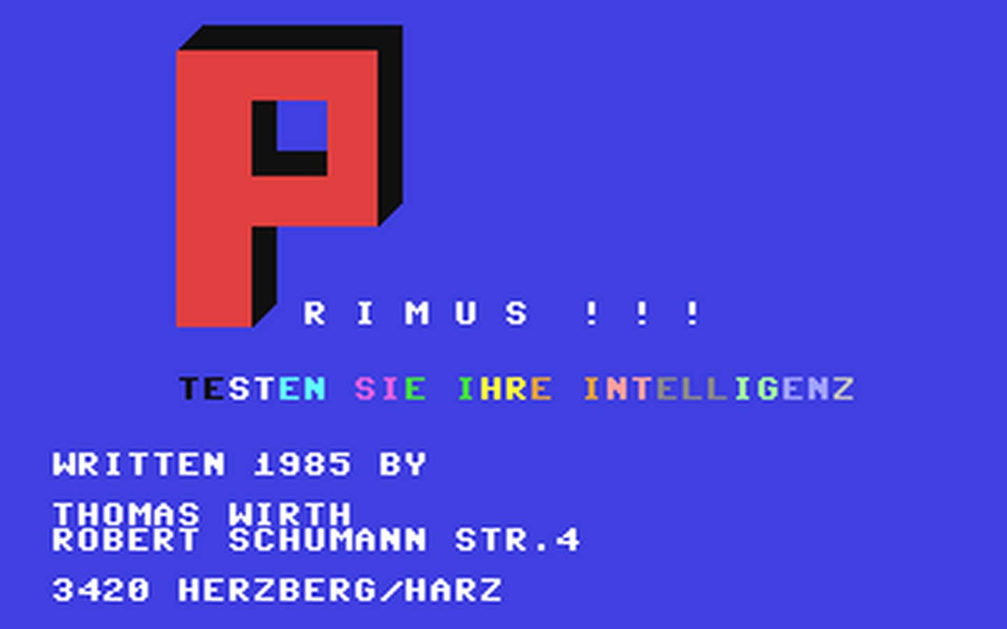 C64 GameBase Primus Multisoft 1986