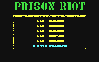 C64 GameBase Prison_Riot Players_Premier 1990