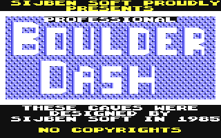 C64 GameBase Professional_Boulder_Dash (Not_Published) 1985