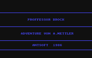 C64 GameBase Professor_Brock (Public_Domain) 1986