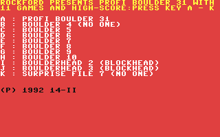 C64 GameBase Profi_Boulder_031 (Not_Published) 1992