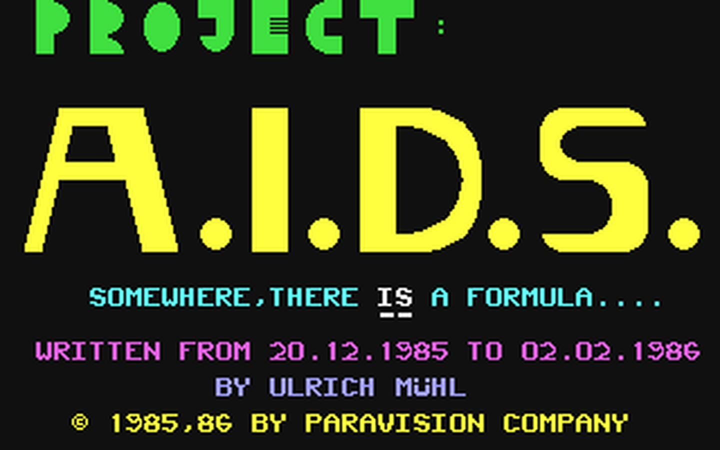C64 GameBase Projekt_AIDS Tronic_Verlag_GmbH/Homecomputer 1986