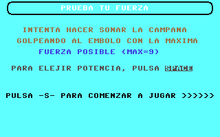 C64 GameBase Prueba_tu_Fuerza Grupo_de_Trabajo_Software_(GTS)_s.a./Commodore_Computer_Club 1986