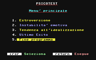 C64 GameBase Psicotest Editronica_s.r.l./Commodisk 1985