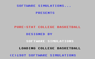 C64 GameBase Pure-Stat_College_Basketball Software_Simulations 1987