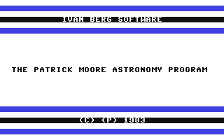 C64 GameBase Patrick_Moore_Astronomy_Program,_The Ivan_Berg_Software_Ltd. 1983