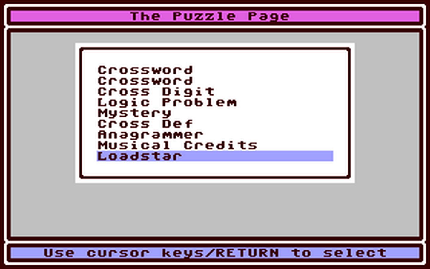 C64 GameBase Puzzle_Page_#075,_The Loadstar/Softdisk_Publishing,_Inc. 1990