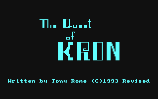 C64 GameBase Quest_of_Kron,_The Logyk_Software 1993