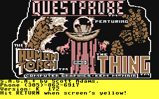 C64 GameBase Questprobe_3_-_The_Human_Torch_and_the_Thing ShareData,_Inc. 1985