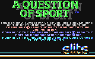 C64 GameBase Question_of_Sport,_A Elite 1988