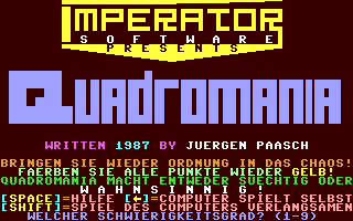 C64 GameBase Quadromania CP_Verlag/Magic_Disk_64 1987