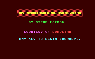 C64 GameBase Quest_for_the_Mad_Bomber Loadstar/Softdisk_Publishing,_Inc. 1995