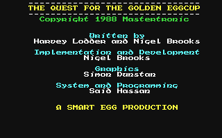 C64 GameBase Quest_for_the_Golden_Eggcup,_The Mastertronic 1988