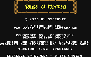 C64 GameBase Rings_of_Medusa Starbyte_Software 1990