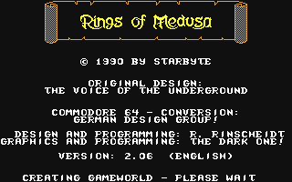 C64 GameBase Rings_of_Medusa Starbyte_Software 1991