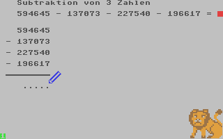 C64 GameBase Rechenlöwe,_Der_-_Fit_in_der_Addition_und_Subtraktion_(3./4._Schuljahr) Commodore/Westermann_Verlag_Braunschweig 1983