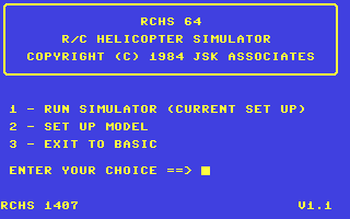 C64 GameBase RCHS_64_-_Remote_Control_Helicopter_Simulator Dave_Brown_Products 1984