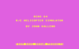 C64 GameBase RCHS_64_-_Remote_Control_Helicopter_Simulator Dave_Brown_Products 1984