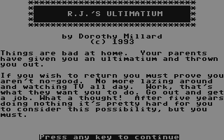 C64 GameBase RJ's_Ultimatum The_Adventure_Workshop 1993