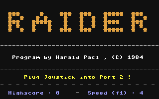 C64 GameBase Raider Markt_&_Technik/Happy_Computer 1985