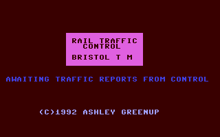 C64 GameBase Rail_Traffic_Control_-_Bristol_TM Ashley_Greenup 1992