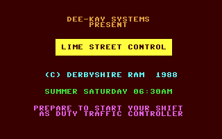 C64 GameBase Rail_Traffic_Control_-_Liverpool_Lime_Street Dee-Kay_Systems 1988
