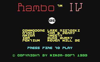 C64 GameBase Rambo_IV (Public_Domain) 1999