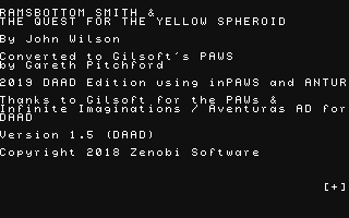 C64 GameBase Ramsbottom_Smith_and_the_Quest_for_the_Yellow_Spheroid Zenobi_Software 2018
