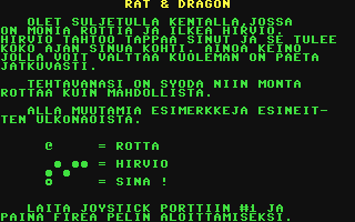 C64 GameBase Rat_&_Dragon Megasystems_Oy/Floppy_Magazine_64 1985