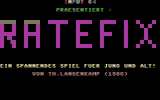 C64 GameBase Ratefix Verlag_Heinz_Heise_GmbH/Input_64 1986