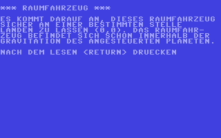 C64 GameBase Raumfahrzeug Pflaum_Verlag_München 1985