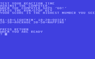 C64 GameBase Reaction_Timer Scholastic,_Inc. 1983