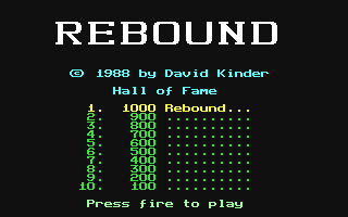 C64 GameBase Rebound (Public_Domain) 1988