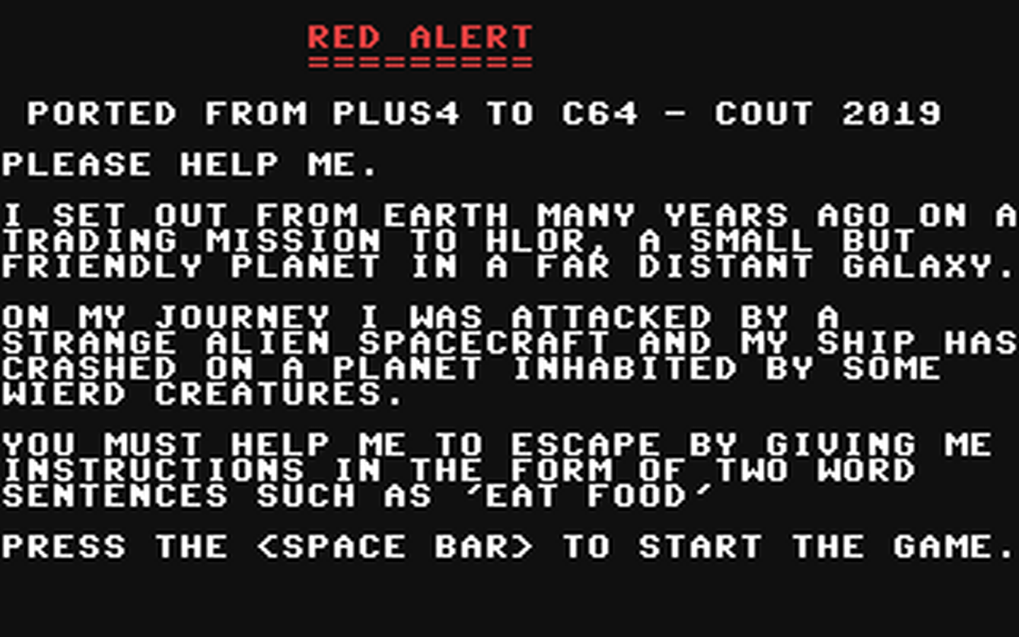 C64 GameBase Red_Alert (Not_Published) 2019