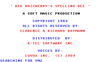 C64 GameBase Red_Razzberry's_Spelling_Bee K-Tel_Software 1984